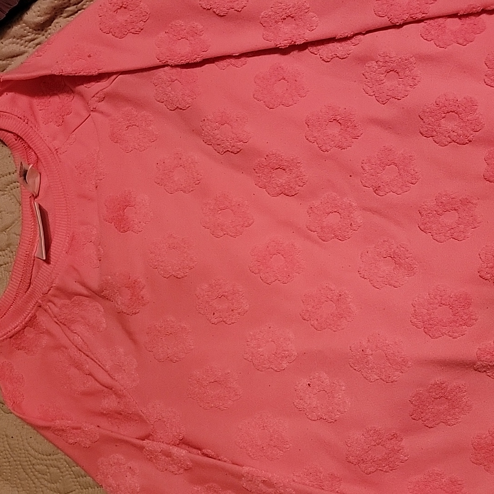 Girls pink sweater